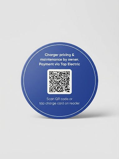 QR sticker round large